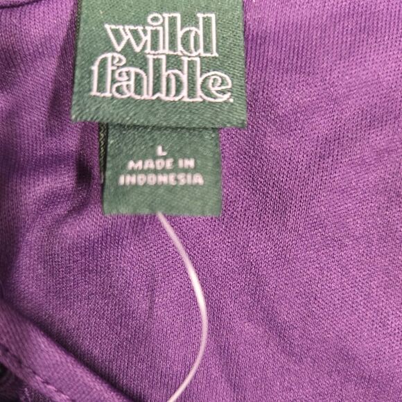 WILD FABLE PURPLE SEQUINS SLEEVELESS MINI SKIRT SIZE LARGE. - Picture 7 of 10